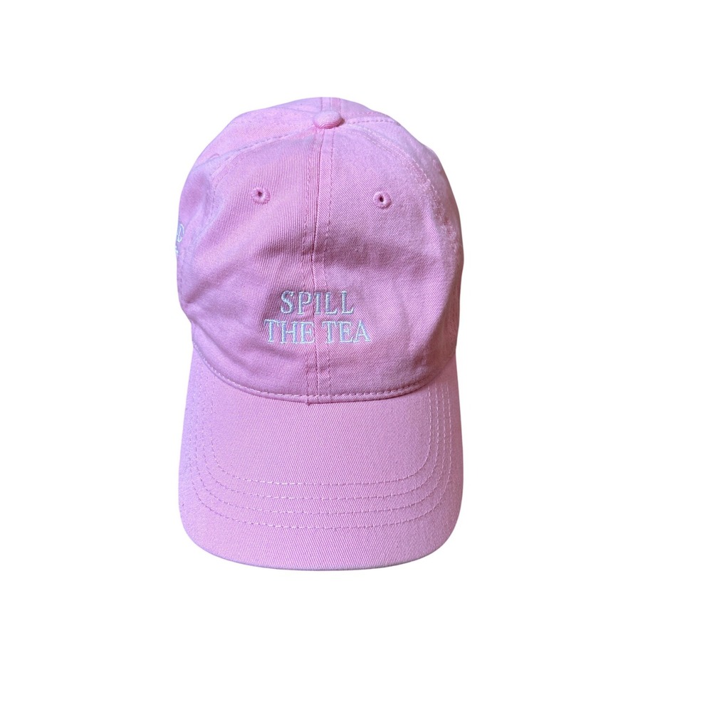 Cap America Spill The Tea Hat Women Pink Spritz Society Uptown Social SIZE OS
